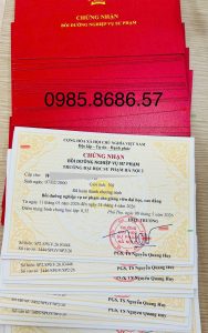 MẪU CHỨNG NHẬN